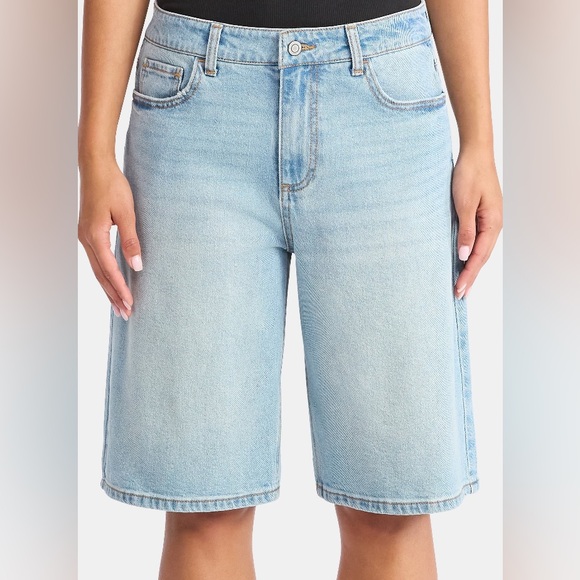 High-Rise Denim Jorts, 12" Inseam - Picture 2 of 2